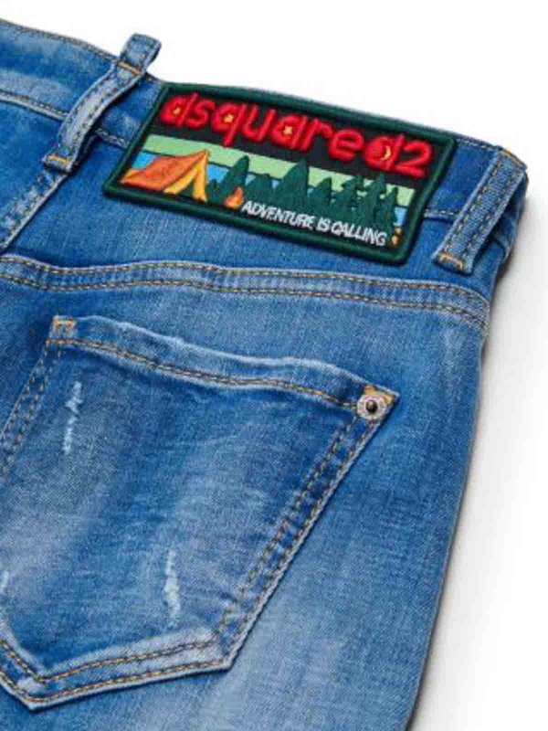 ショートパンツ - ブルー shop online: DSQUARED2