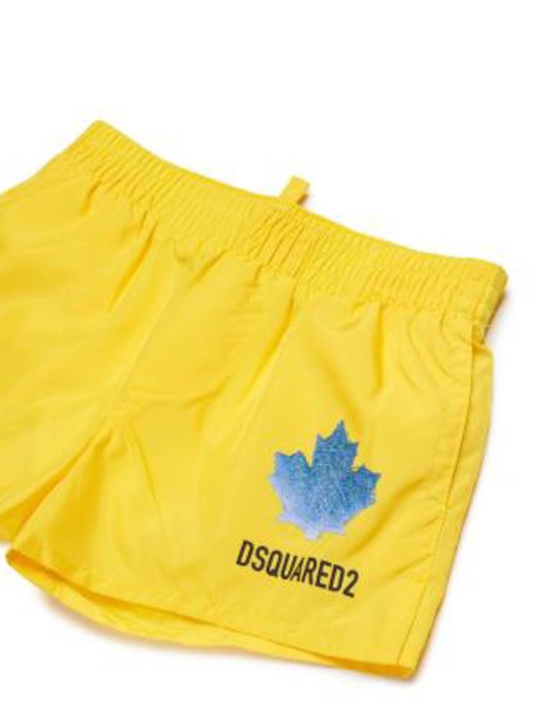 The Best Shops DSQUARED2: 水着 - スイムショーツ/スイムトランクス - イエロー