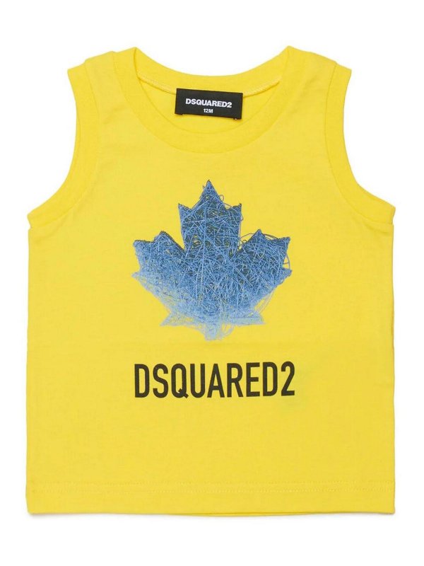DSQUARED2: トップス＆タンクトップ - トップ/タンクトップ - イエロー