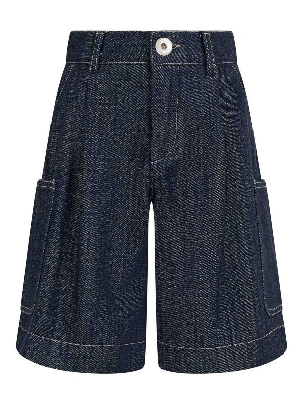 ELEVENTY: トラウザーショーツ - ショートパンツ - ブルー