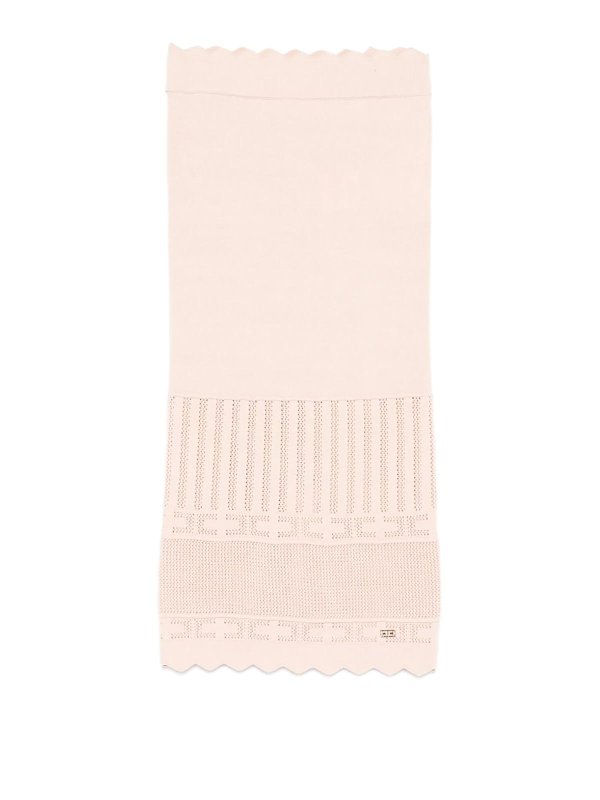 ELISABETTA FRANCHI: ニーレングススカート＆ミディ丈 - 膝丈/ミディスカート - ヌードカラー