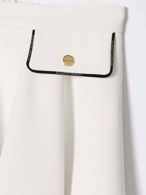 The Best Shops ELISABETTA FRANCHI: ニーレングススカート＆ミディ丈 - 膝丈/ミディスカート - ベージュ