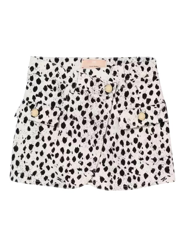 ELISABETTA FRANCHI: ニーレングススカート＆ミディ丈 - 膝丈/ミディスカート - ベージュ