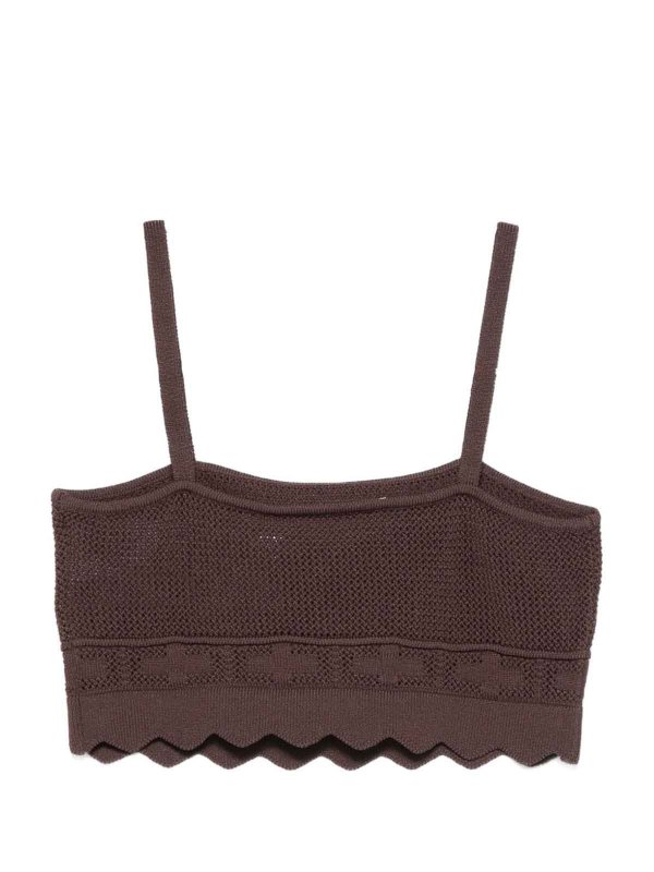 ELISABETTA FRANCHI: トップス＆タンクトップ online - トップ/タンクトップ - ブラウン