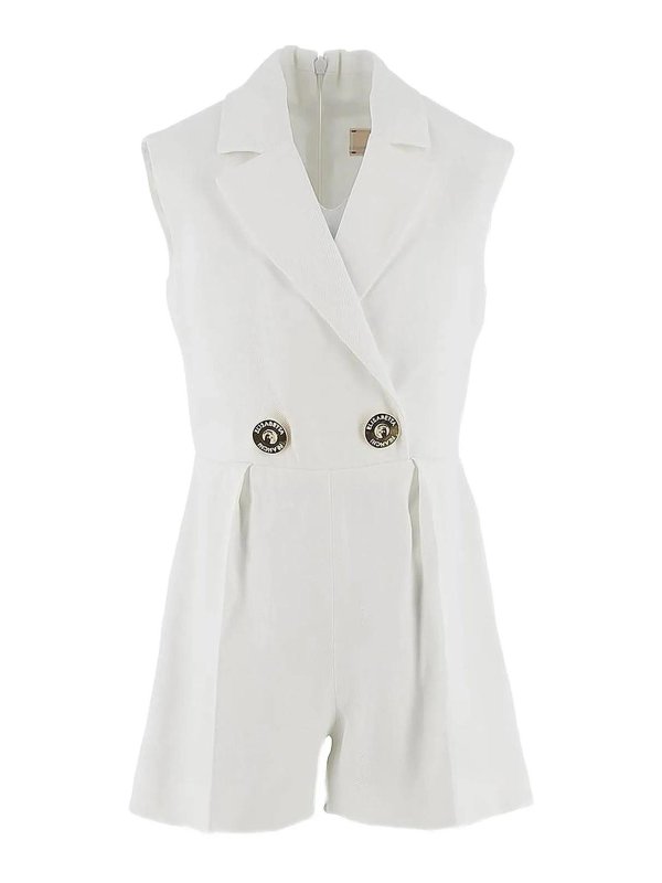 ELISABETTA FRANCHI: ジャンプスーツ - ジャンプスーツ - 白