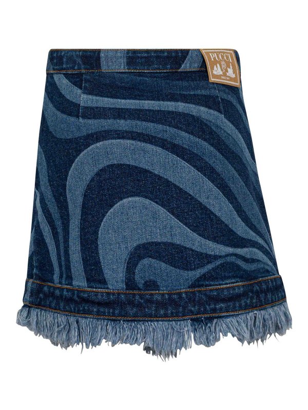 EMILIO PUCCI: ニーレングススカート＆ミディ丈 online - 膝丈/ミディスカート - ブルー