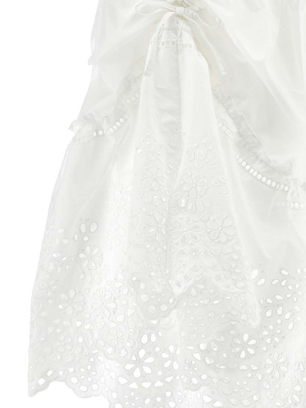 The Best Shops ERMANNO SCERVINO: ニーレングススカート＆ミディ丈 - 膝丈/ミディスカート - 白