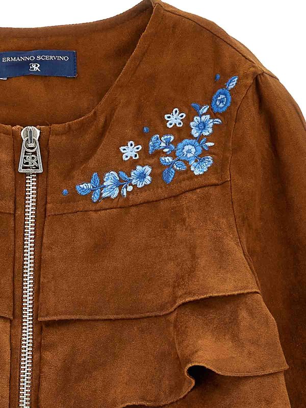 The Best Shops ERMANNO SCERVINO: カジュアルジャケット - カジュアルジャケット - ブラウン