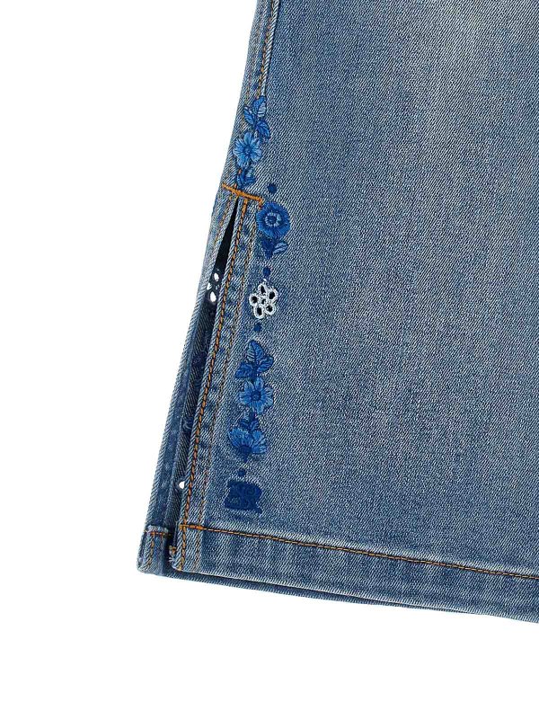 The Best Shops ERMANNO SCERVINO: ストレートジーンズ - ストレートジーンズ - ブルー