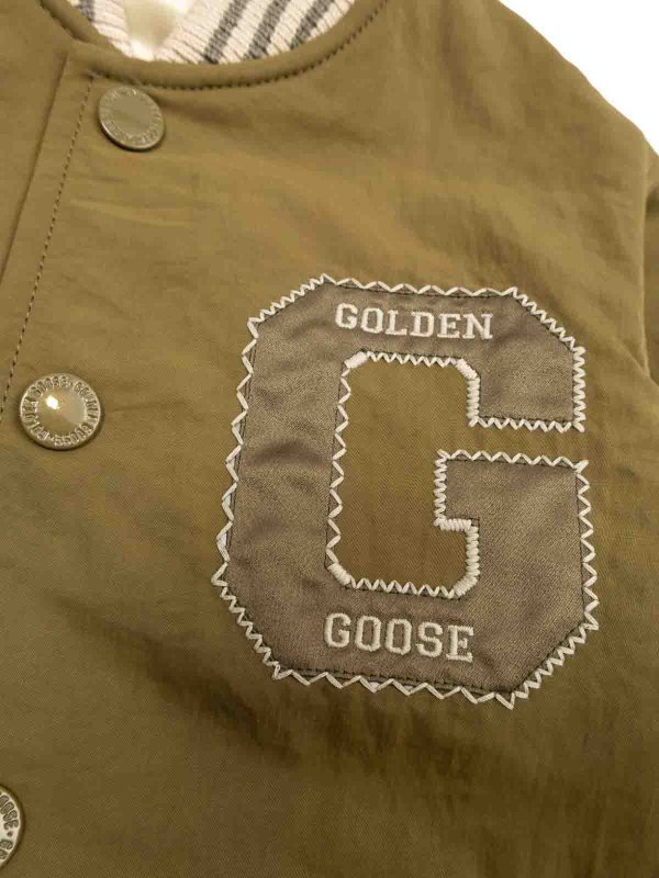Bomber Jacket With Application shop online: GOLDEN GOOSE