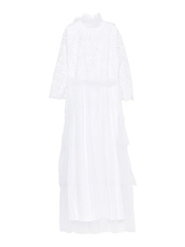 JESURUM: ニーレングスドレス - 膝丈ドレス - 白