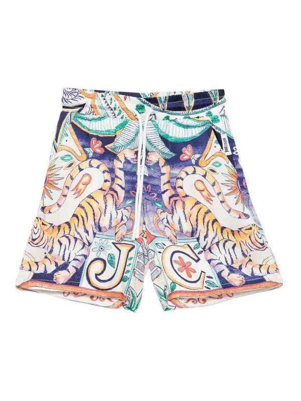 JUST CAVALLI: トラウザーショーツ - ショートパンツ - ベージュ