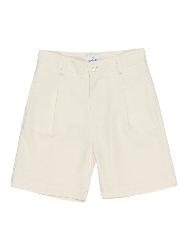 MANUEL RITZ : pantaloni shorts - Bermuda Con Pinces