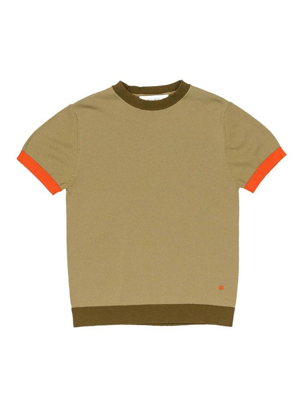 MANUEL RITZ : crew necks - Pullover with embroidered logo