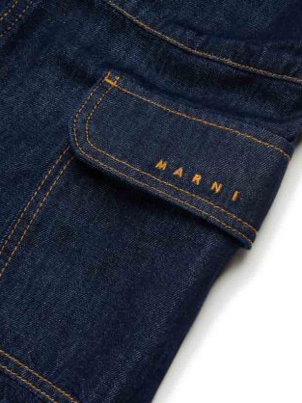 Marni: pantaloni casual online - Salopette Con Logo