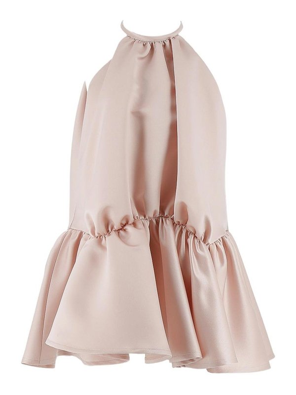 Baby Blumarine: ニーレングスドレス - 膝丈ドレス - ヌードカラー