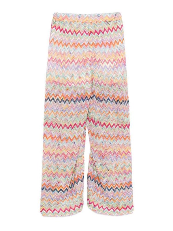 MISSONI: casual trousers - Trousers With Zigzag Pattern