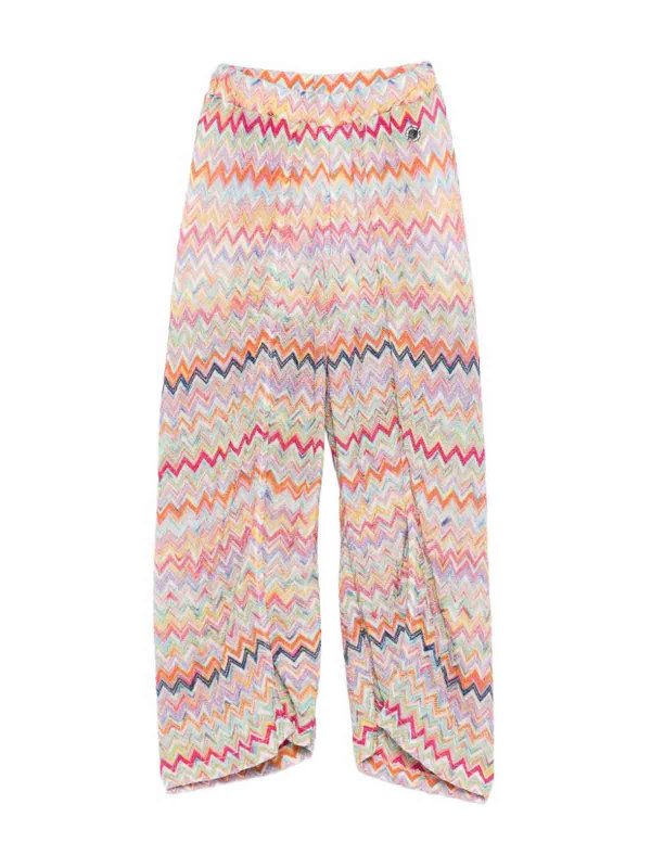 The Best Shops MISSONI: casual trousers - Trousers With Zigzag Pattern