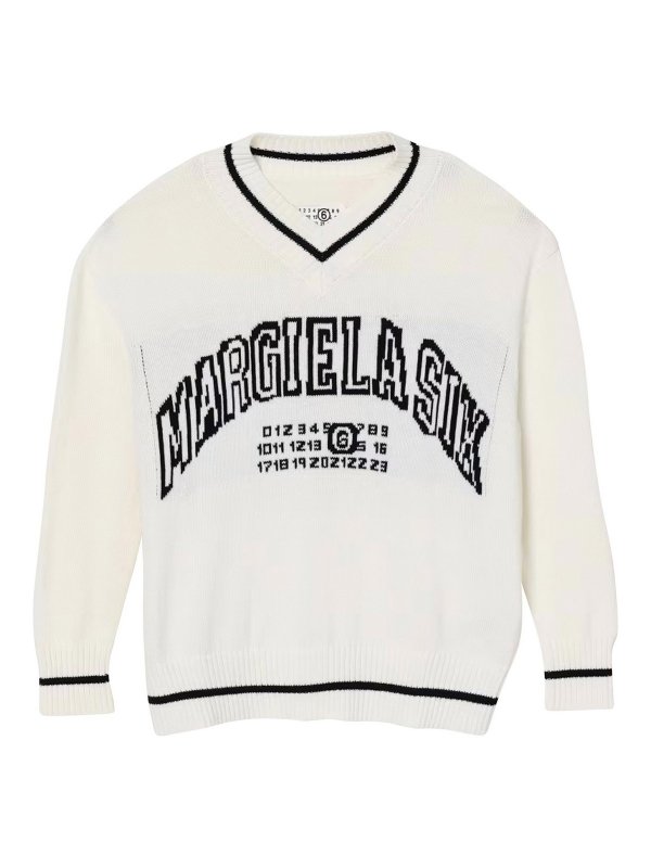 MM6 MAISON MARGIELA: crew necks - Pullover with logo