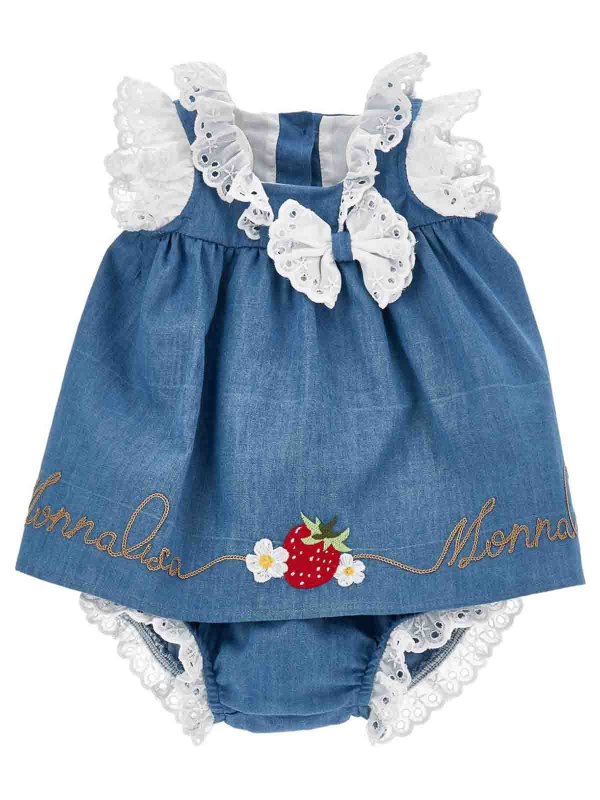 MONNALISA: ニーレングスドレス online - 膝丈ドレス - ブルー