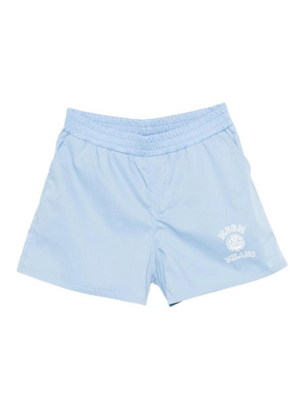 M.S.G.M. KIDS: トラウザーショーツ - ショートパンツ - ブルー