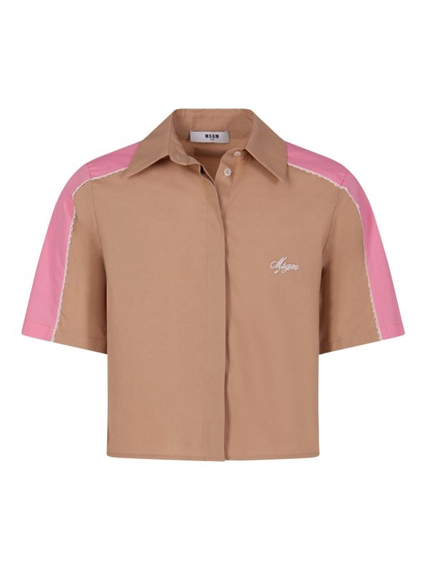 M.S.G.M. KIDS: Hemden - Hemd - Beige