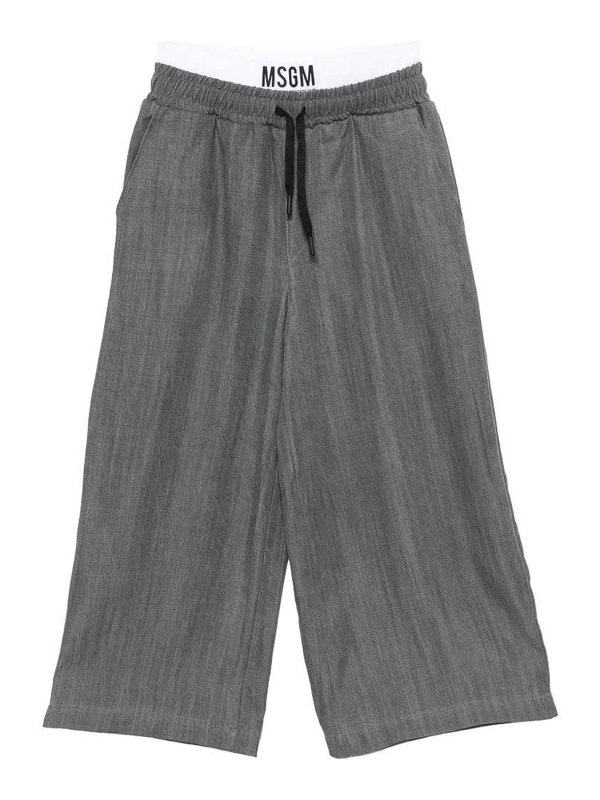M.S.G.M. KIDS: casual trousers - Drawstring Pants
