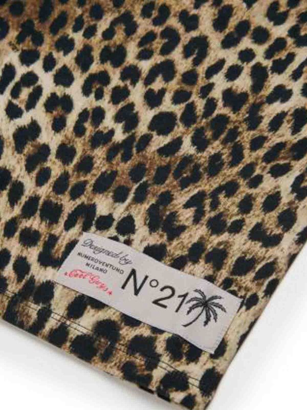 膝丈/ミディスカート - ブラウン shop online: N°21