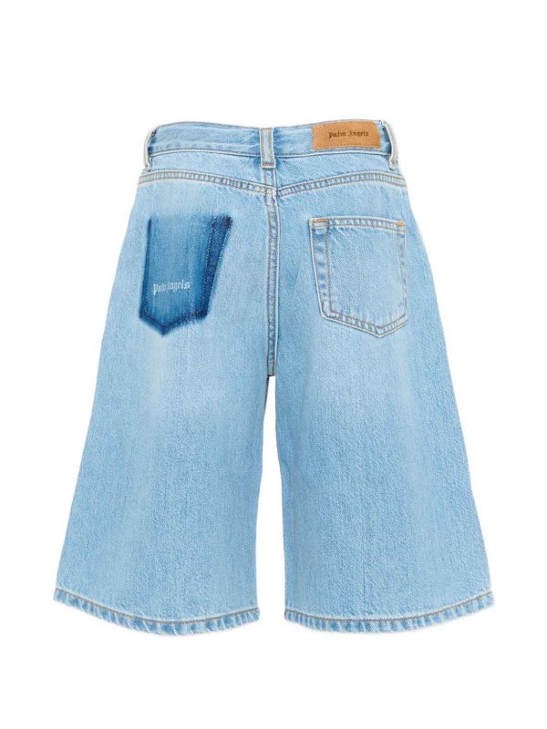 Palm Angels: トラウザーショーツ online - ショートパンツ - ブルー