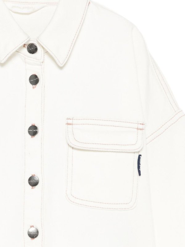 The Best Shops Palm Angels: デニムジャケット - デニムジャケット - 白