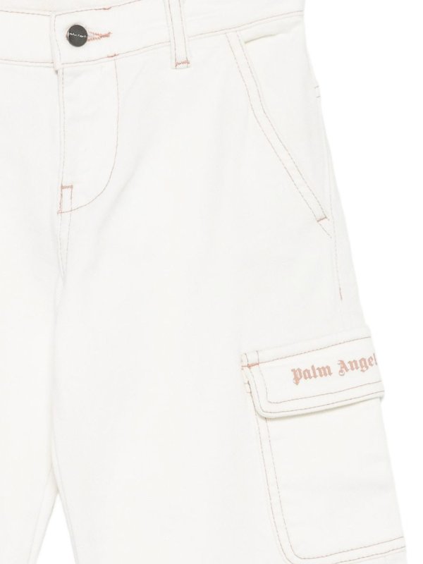 The Best Shops Palm Angels: カジュアルトラウザー - カジュアルパンツ - 白
