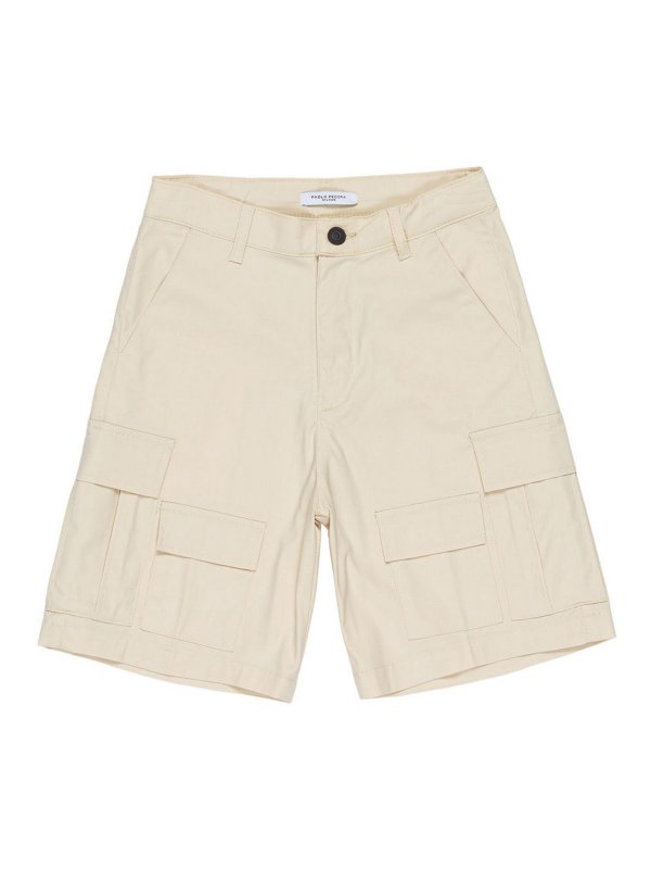 Paolo Pecora: トラウザーショーツ - ショートパンツ - ベージュ