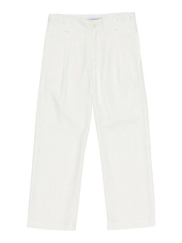 Paolo Pecora: カジュアルトラウザー - カジュアルパンツ - 白