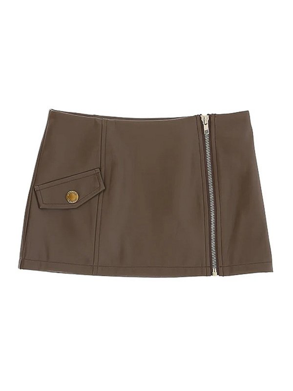 Pinko: Knielange und Midi Röcke online - Midirock - Braun