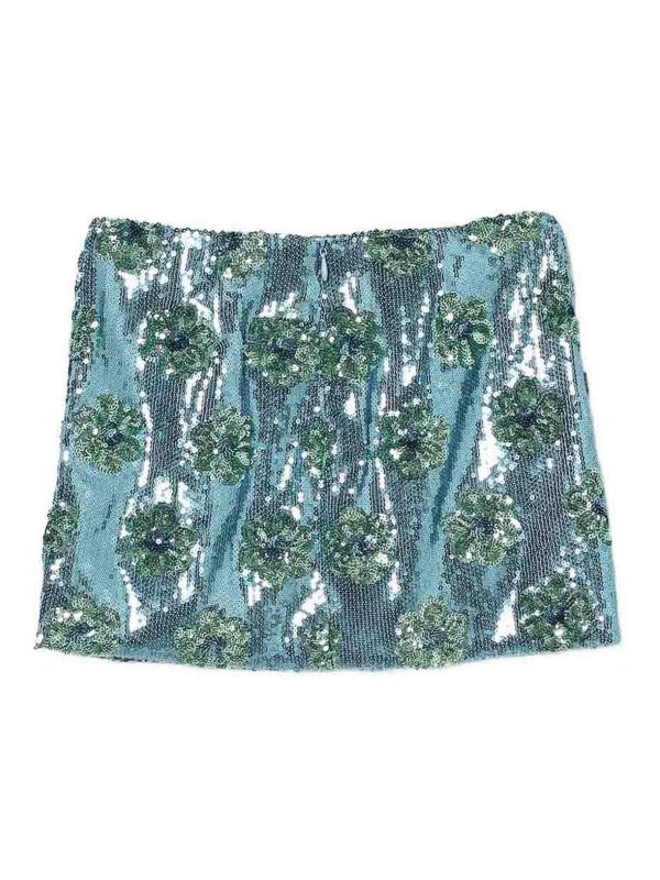 Pinko: ニーレングススカート＆ミディ丈 - 膝丈/ミディスカート - ブルー