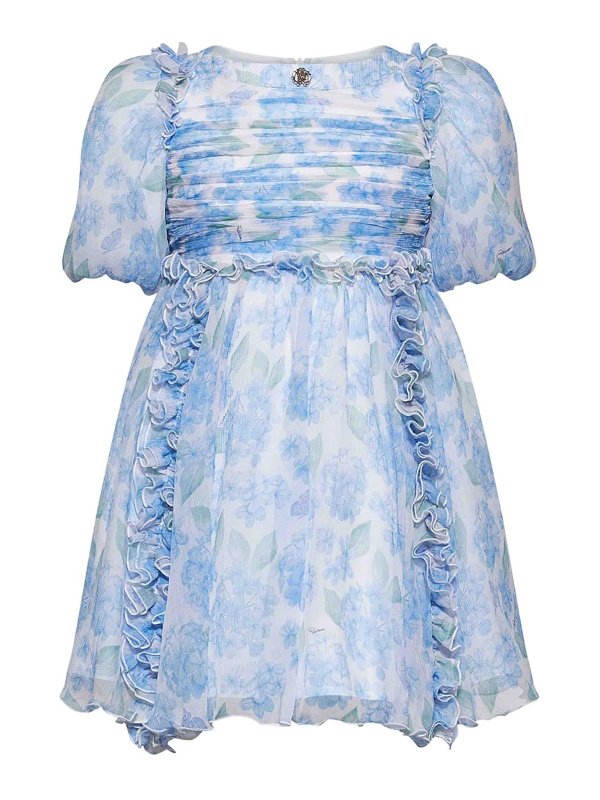 ROBERTO CAVALLI: ニーレングスドレス - 膝丈ドレス - 白