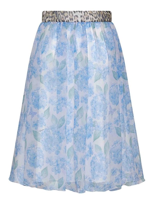 ROBERTO CAVALLI: Knielange und Midi Röcke - Midirock - Weiß