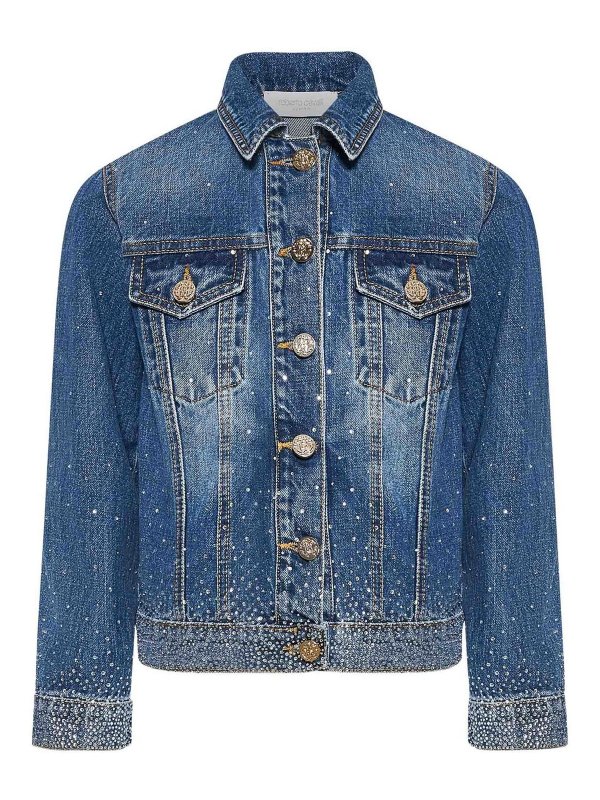 ROBERTO CAVALLI: denim jacket - Denim jacket