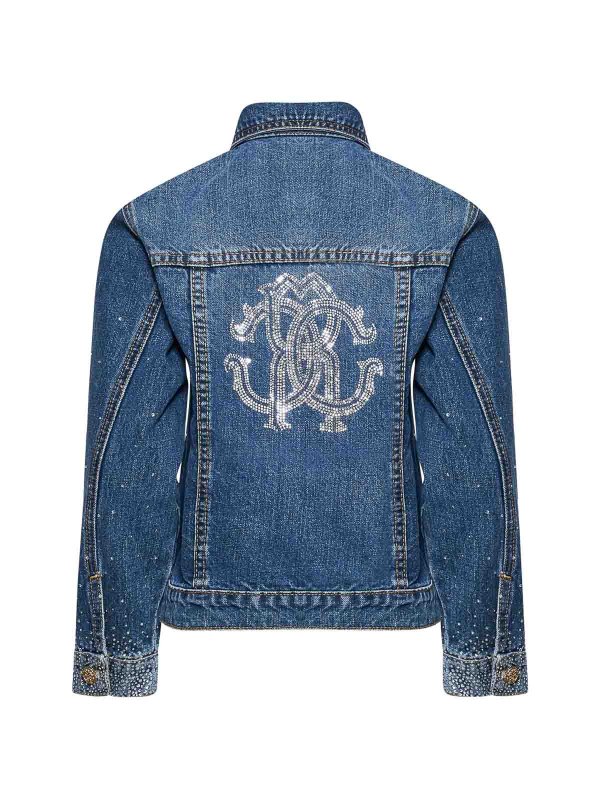 ROBERTO CAVALLI: denim jacket online - Denim jacket