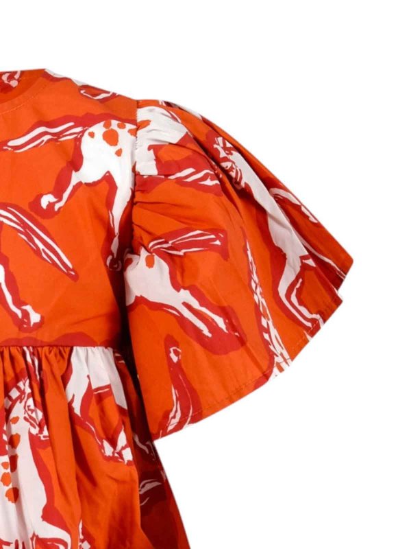 The Best Shops STELLA McCARTNEY: ニーレングスドレス - 膝丈ドレス - 赤