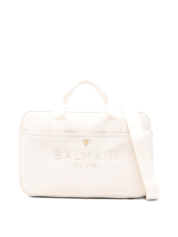 Balmain: スーツケース＆旅行鞄 - 旅行鞄 - クリーム