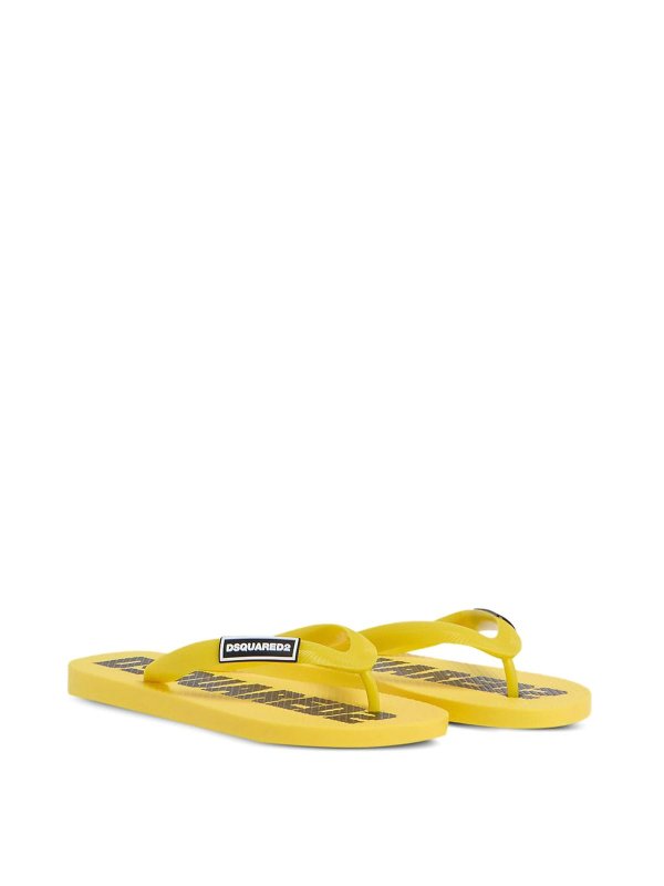 DSQUARED2: sandali - Infradito Con Logo