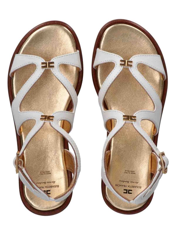 The Best Shops ELISABETTA FRANCHI: サンダル - サンダル - クリーム
