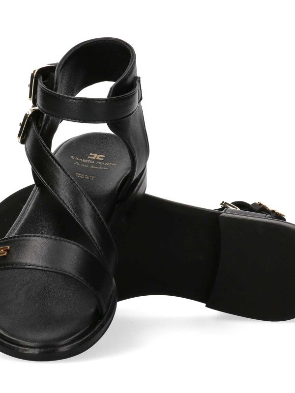 The Best Shops ELISABETTA FRANCHI: サンダル - サンダル - 黒