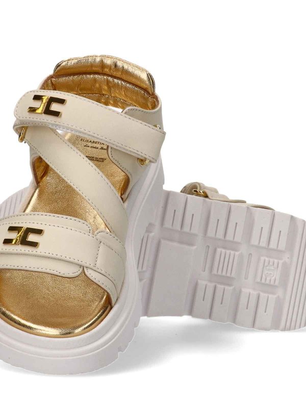 The Best Shops ELISABETTA FRANCHI: サンダル - サンダル - クリーム