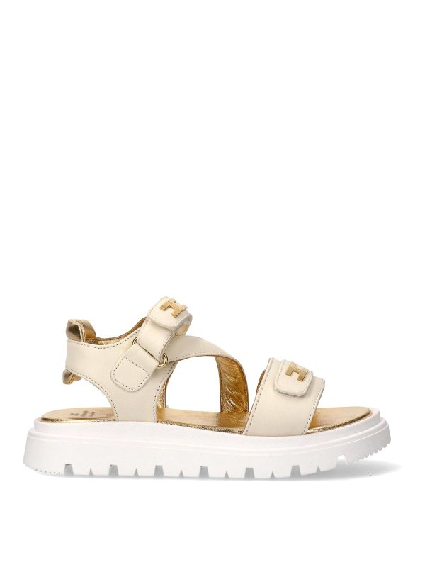 サンダル - クリーム shop online: ELISABETTA FRANCHI