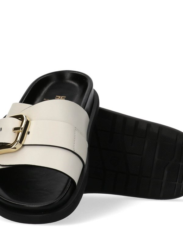 The Best Shops ELISABETTA FRANCHI: サンダル - サンダル - クリーム
