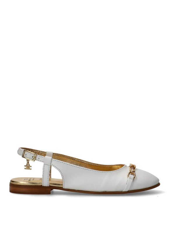 フラットシューズ - クリーム shop online: ELISABETTA FRANCHI