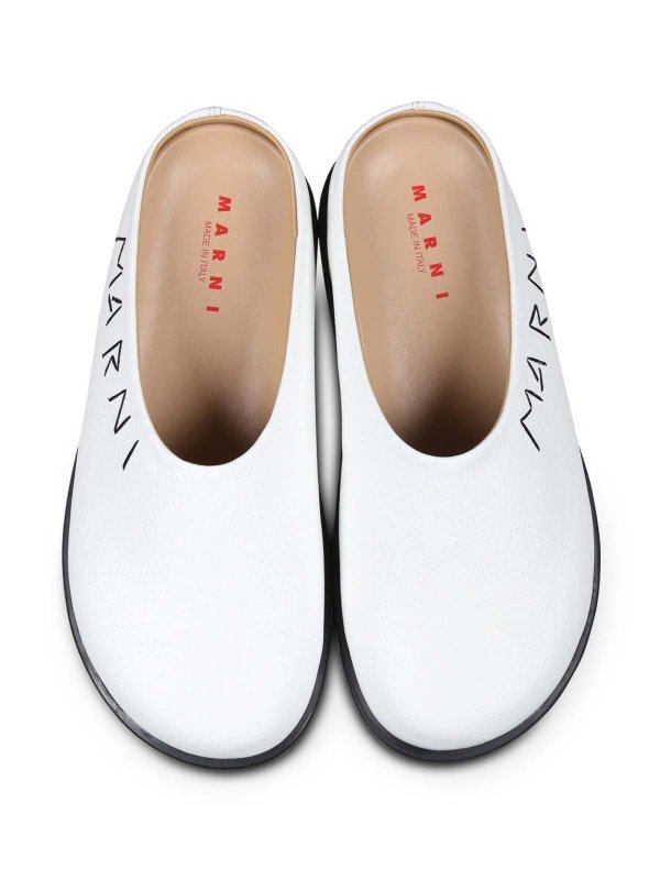 The Best Shops Marni: ミュール - 白