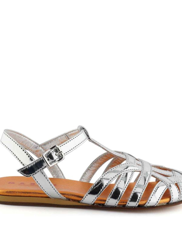 Marni: sandals online - Silver Sandals
